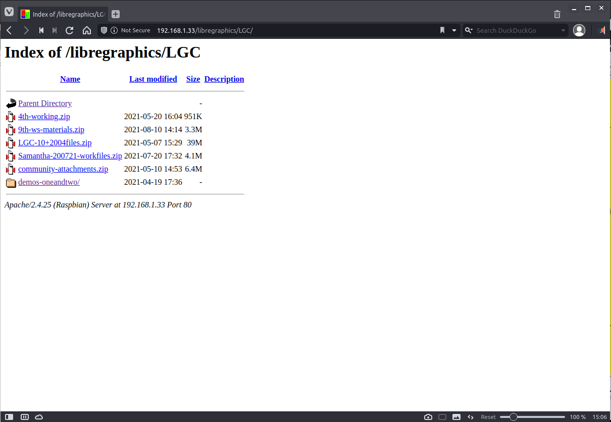 LGC workshop screenshot